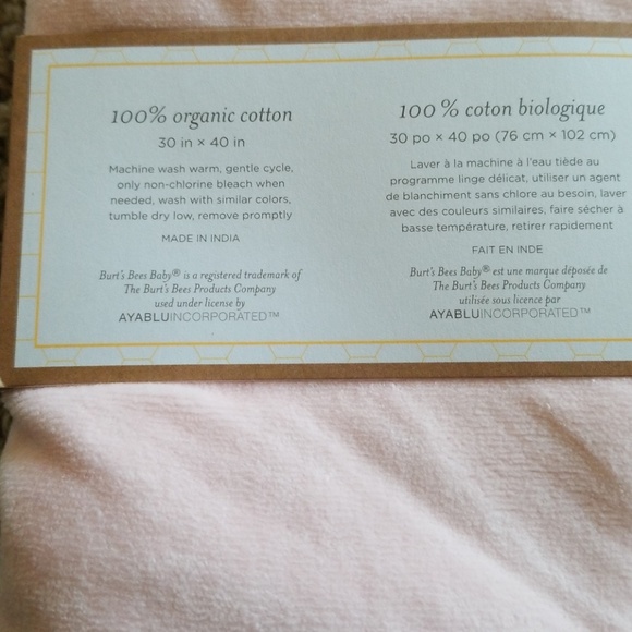 Burts Bees Baby Stroller Blanket - Picture 2 of 3